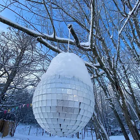 Tiny In Nature With Finnish Sauna ロッジ パルティスキ